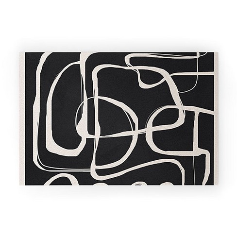 Nadja Modern Abstract Shapes 1 Small Welcome Mat - society6