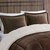 Sapphtopaz 4 Pcs Printed Plush to Cozy Berber Reverse Comforter Set, Bedding Set Quilt Set, End to End Box Quilting, Machine Washable - 4 of 4