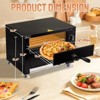 Winado 17.9 In. 2200W Electric Countertop Double Deck Pizza Oven - 3 of 4