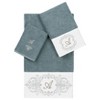 Linum Home Textiles 100% Turkish Cotton MONICA 3PC Embellished Towel Set - 2 of 4