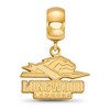 Black Bow Jewelry 14k Yellow Gold Plated Sterling Silver Longwood Lancers NCAA Bead Charm - 2 of 4