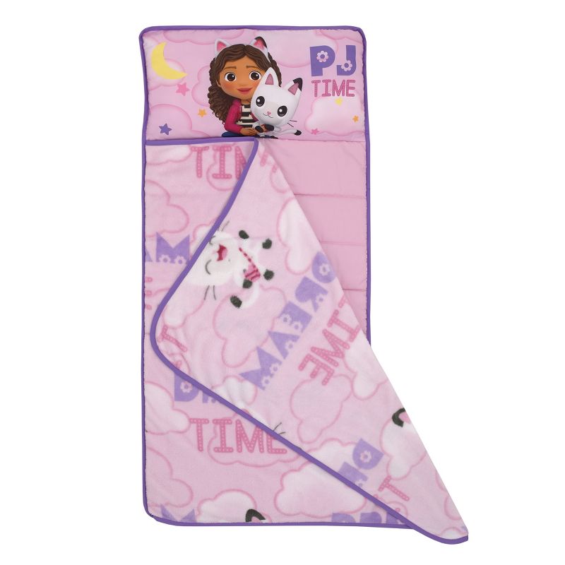 DreamWorks Gabby's Dollhouse Dream It Up Pink and Purple Pandy Paws Toddler Nap Mat, 2 of 8