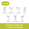 True Glass Cocktail Shaker with Cocktail Recipes, Clear Glass Shaker with Strainer, 13.5 oz - 4 of 4