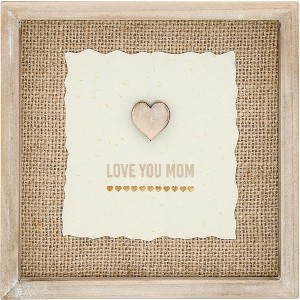 Pavilion Gift Company - Love You Mom - 5.5" MDF Plaque - Wall Sign Panels - 1 of 4
