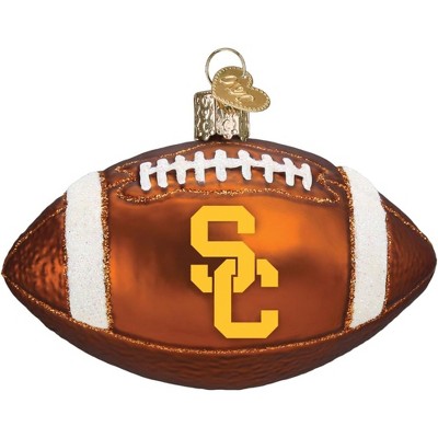 Old World Christmas Glass Blown Ornament for Christmas Tree, USC Football