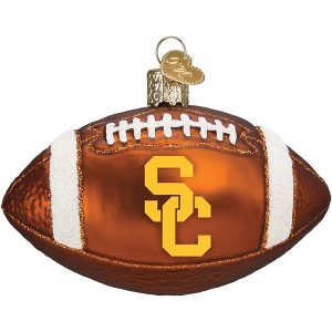 Old World Christmas Glass Blown Ornament for Christmas Tree, USC Football - 1 of 2
