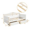 NicBex Twin Size Daybed with Storage 78.2" Wooden Daybed Frame with 2 Spacious Drawers for Living Rooms - image 2 of 4