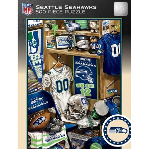 MasterPieces 500 Piece Puzzle - Seattle Seahawks Locker Room - 15"x21" - 1 of 4