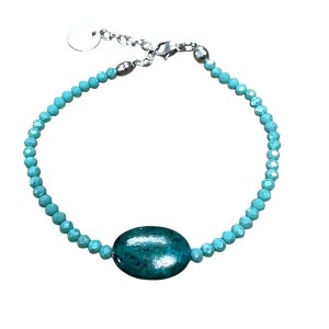 Michelle Marie Boutique's Chrysocolla and Turquoise Bead Bracelet | A Touch of Serenity - 1 of 4