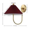 Chrissy 14" Wall Sconce (Set of 2) - SCN4149 - Burgundy/Brass - Safavieh - 3 of 3