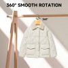BP4U Premium Wooden Hangers with Non-Slip Pant Bar, Heavy Duty Coat Hangers with 360° Swivel Hook for Jackets, Shirts, Dresses - 3 of 4