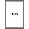 PosterPalooza | Textured Grey Picture Frame - UV Acrylic, Foam Board Backing, Hanging Hardware - 2 of 4