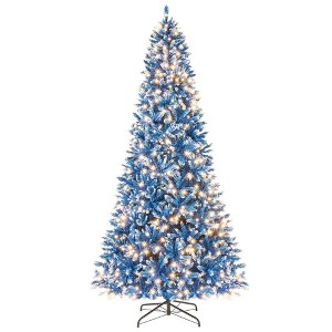 Resenkos 7-Ft Artificial Christmas Tree with 767 Snowy Branch Tips - - 1 of 4