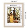 Americanflat Picture Frame with Decorative Inner Mat Accent with Shatter Resistant Glass - 2 of 4