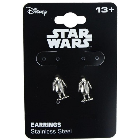 Salesone Llc Star Wars: The Last Jedi Porg 3d Stainless Steel Stud ...