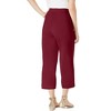 Jessica London Women's Plus Size Everyday Stretch Knit Wide Leg Crop Pant - 3 of 4