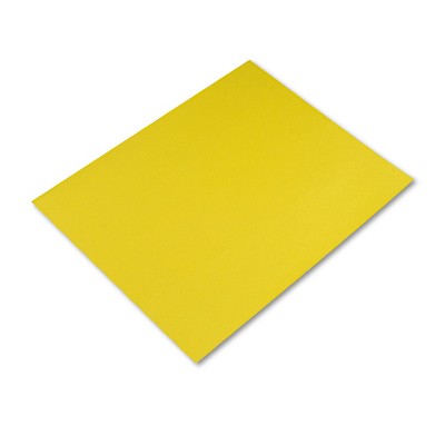 Pacon Peacock Four-Ply Railroad Board 22 x 28 Lemon Yellow 25/Carton 54721