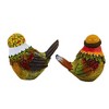 Transpac 4.0 Inch Acorn Harvest Birds Fall Thanksgiving Leaves Bird Figurines - 2 of 3