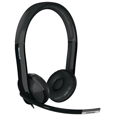 Microsoft LifeChat LX-6000 Headset - Wired Headset - Binaural Headset for Clear Stereo Sound - Noise-Cancelling Microphone