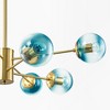 Rennnsan Droska 36" W 8 -Light Dimmable Mid-Century Sputnik Chandelier in Black & Brass - 2 of 3