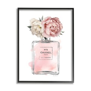 Stupell Industries Vintage Soft Flowers in Pink Fashion Fragrance Bottle - 1 of 4
