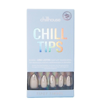 Chillhouse Chill Tips Press-On Fake Nails - Tipsy Tinsel - 24ct