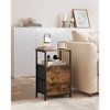 VASAGLE Nightstand, 24-Inch Tall Side Table with 2 Fabric Drawers and Storage Shelf, for Bedroom - 3 of 4