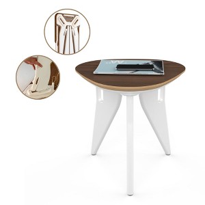 Hoek 17" Stool, Compact & Multi-Use, Scratch-Resistant Waterproof Surface, Durable & Sustainable Materials, One-Click Tool-Free Assembly - 1 of 4