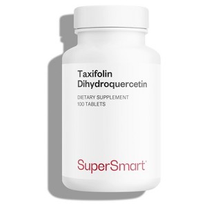 SuperSmart Taxifolin Dihydroquercetin 60mg per Day (90% DHQ Supplement) - Siberian Dahurian Larch Tree Extract | Non-GMO & Gluten Free - 100 Tablets - 1 of 1