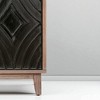60" Mid Century Modern Buffet Sideboard Cabinet with Solid Wood Legs, Antique Credenza Console Table with Diamond Pattern Doors, Storage Cabinet - 2 of 4
