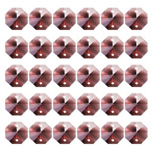 Unique Bargains Crystal Pendants Octagon Beads for DIY Lamp Arts Crafts Decoration 30 Pcs - 1 of 4