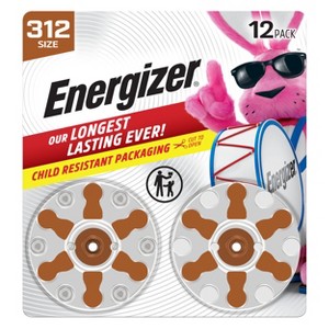 Energizer Hearing Aid Battery Size 312 12pk - Brown - 1 of 4