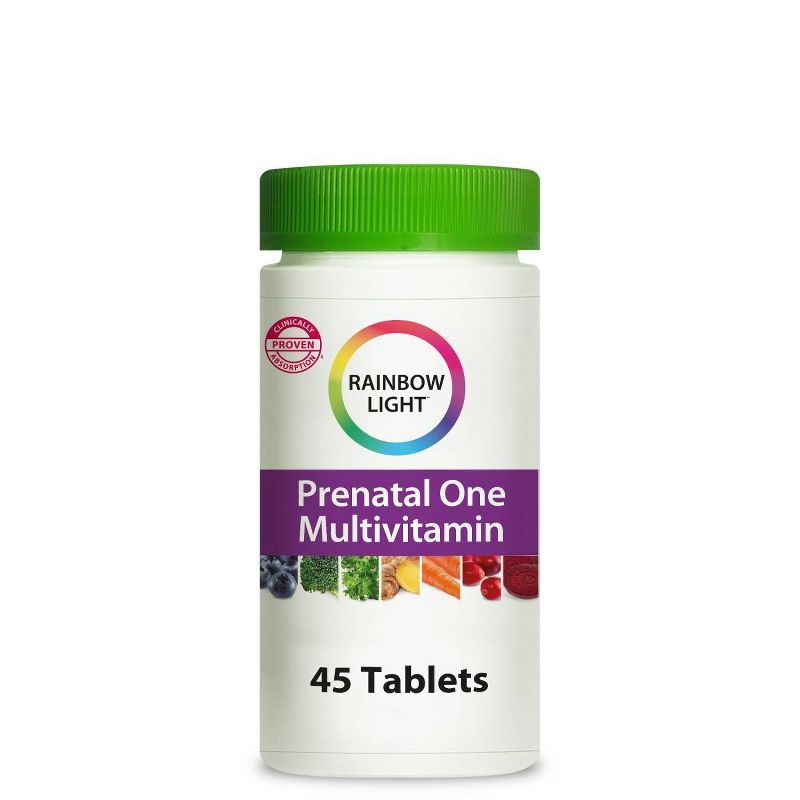 Rainbow Light Prenatal One Plus Superfoods & Probiotics Multivitamin Tablets - 45ct, 1 of 10