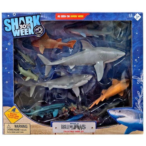 Discovery Shark Week 30th Return To Isle Of Jaws Collectible Figure 10 Pack Target - jaws in roblox