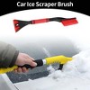 Unique Bargains Universal Car Ice Scraper Brush with Broom SUV Snow Frost Remover for Car Truck Plastic - 2 of 4