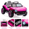12V Ride on Car with Parental Remote Control, Electric Ride on Vehicle Toy for Kids, Toddler  Ride on Toy with LED Light & Music for Boys Girls - 3 of 4