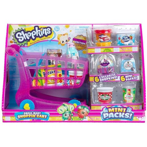 Shopkins Small Mart Season 10 Mini Packs Shoppin Cart Playset Target