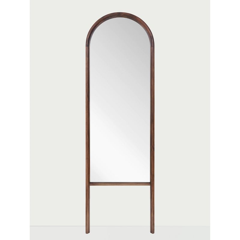 20&#34; x 65&#34; Wood Arched Floor Mirror Walnut - Threshold&#8482; designed with Studio McGee, 1 of 14
