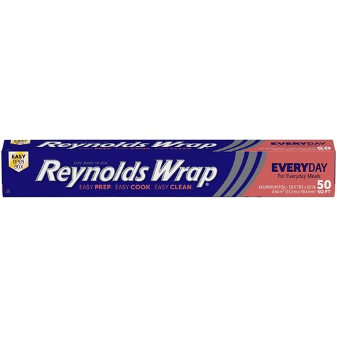 Reynolds Wrap Aluminum Foil, Everyday Strength, Nonstick, 50 Square Feet