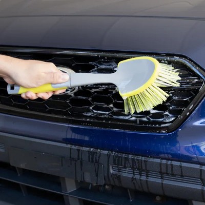 Racxily (4 pack) Car Scrub Brush, Wheels and Tire Cleaning , 13 inch