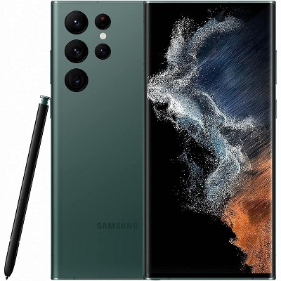 Manufacturer Refurbished Samsung Galaxy S22 Ultra 5G S908U Fully Unlocked 128GB Green (Very Good)