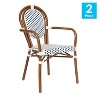 Alamont 2pk Commercial Thonet Stacking Chairs with Arms - 2 of 4