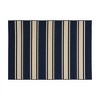 SKRAN Wavy Stripe Modern Indoor Outdoor Area Rug, Farmhouse Transitional Coastal,Bedroom,Kitchen,Backyard,Patio,Non Shedding 5'3"x7' - 4 of 4