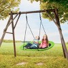 Infans 60" Saucer Tree Swing Surf Outdoor Adjustable Kids Giant Oval Platform Green - 3 of 4