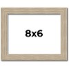 PosterPalooza | 8x6 Thin Barnwood Picture Frame, UV Acrylic, 2 Finishes - Grey and Black - 2 of 4