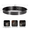 Kate and Laurel Samana Round Metal Tray, 17x17x2, Pewter - 2 of 4