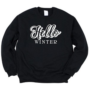 Simply Sage Market Women's Graphic Sweatshirt Retro Hello Winter - 1 of 3