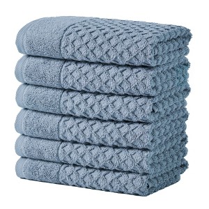 Cotton Quick-Dry Textured Towels - Great Bay Home. - 1 of 4