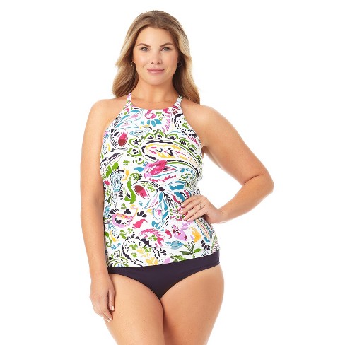 Anne Cole - Women's High Neck Tankini Top