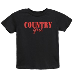 Country Girl Puff Print - Youth Short Sleeve Graphic T-Shirt - 1 of 3